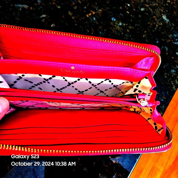 Kate Spade Large Red Wallet - Picture 2 of 3